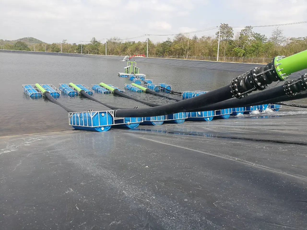 ระบบชลประทานแบบหมุนอัตโนมัติบนพื้นที่ลาดเอียง